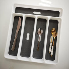 5 Slot Kitchen Cutlery Storage Tray Organize Forks Spoons Knives