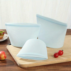 1pc 500ml Silicone Food Preservation Bags Reusable