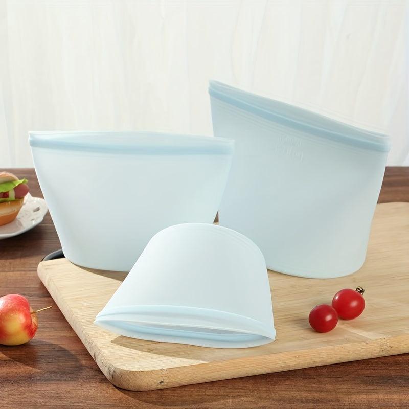 1pc 500ml Silicone Food Preservation Bags Reusable