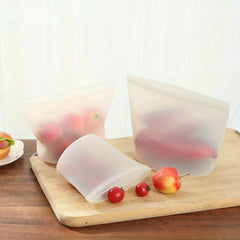 1pc 500ml Silicone Food Preservation Bags Reusable