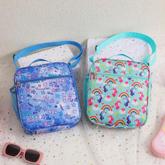 Cartoon Lunch Bag Messenger Ice Bag for Camping Picnic Beach