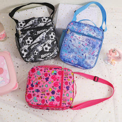 Cartoon Lunch Bag Messenger Ice Bag for Camping Picnic Beach