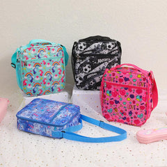 Cartoon Lunch Bag Messenger Ice Bag for Camping Picnic Beach