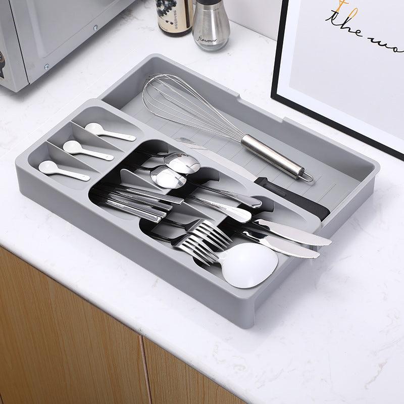 Space Saving Kitchen Utensil Organizer with Dish Separator and Cutlery Holder
