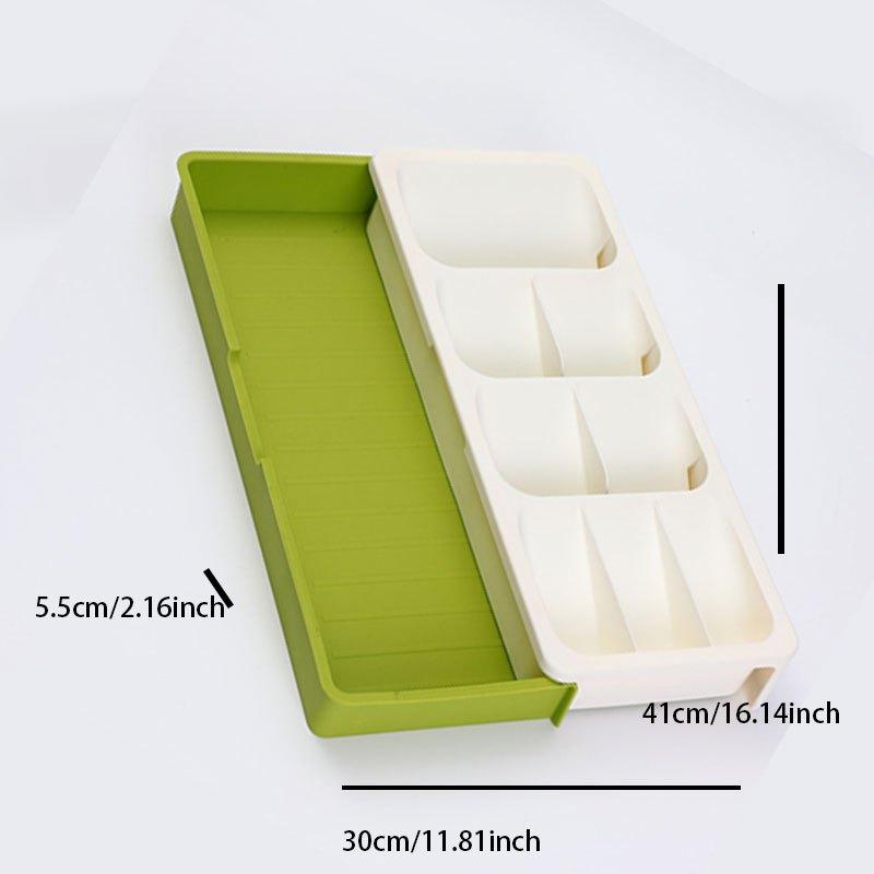Space Saving Kitchen Utensil Organizer with Dish Separator and Cutlery Holder