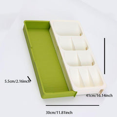 Space Saving Kitchen Utensil Organizer with Dish Separator and Cutlery Holder