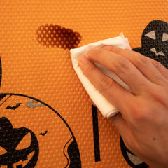 4pcs Halloween Pattern Refrigerator Mat Anti-fouling Cuttable Mat