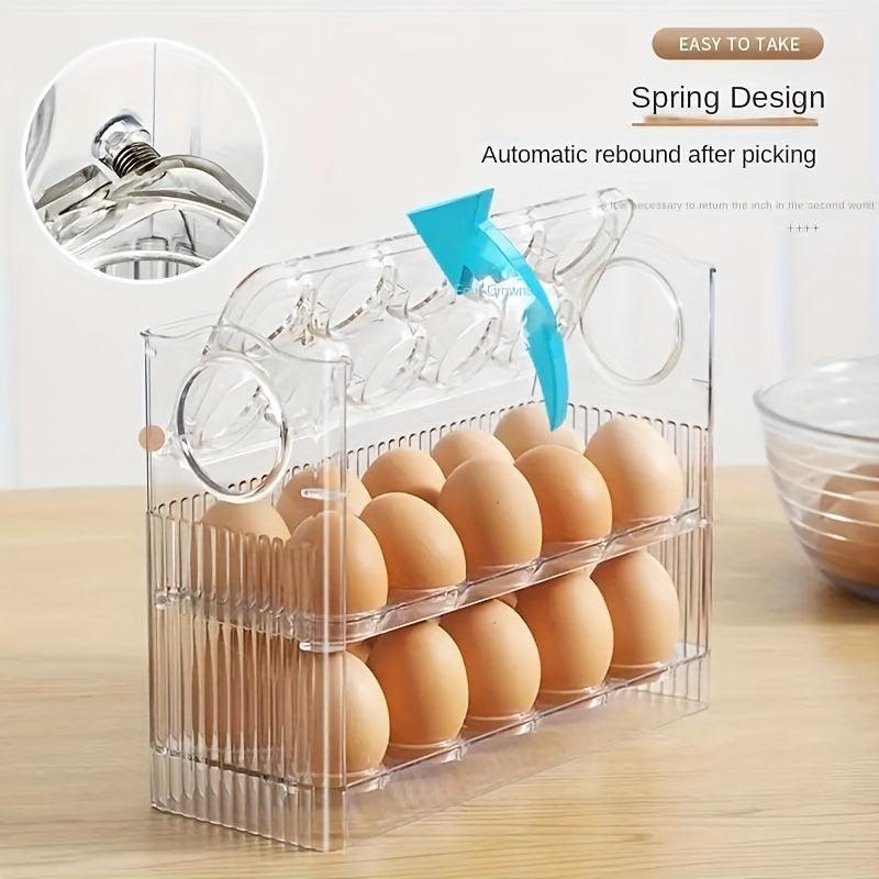 3-Layer Egg Storage Container Clear Plastic Tray