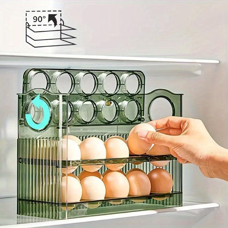 3-Layer Egg Storage Container Clear Plastic Tray