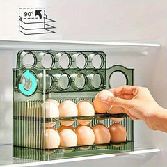 3-Layer Egg Storage Container Clear Plastic Tray
