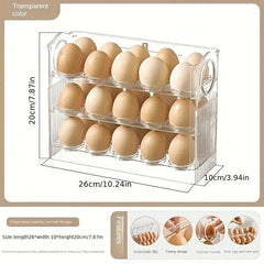 3-Layer Egg Storage Container Clear Plastic Tray