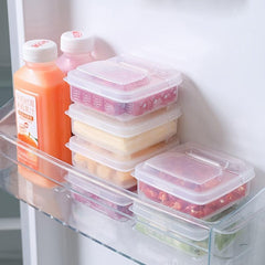 Cheese Slice Storage Box Onion Ginger Garlic Fruit Preservation with Flip Cover