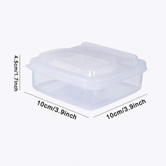 Cheese Slice Storage Box Onion Ginger Garlic Fruit Preservation with Flip Cover