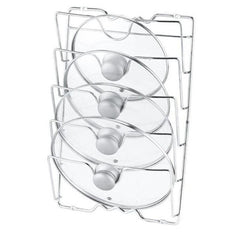 Stainless Steel Pot Lid Holder and Cutting Board Rack