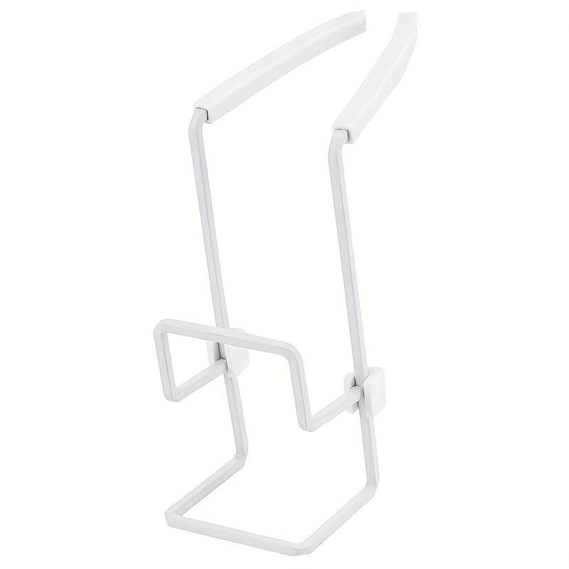 Single Sided Sponge Holder 2 Slot Dishcloth Rack Kitchen Sink Accessory