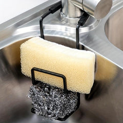 Single Sided Sponge Holder 2 Slot Dishcloth Rack Kitchen Sink Accessory