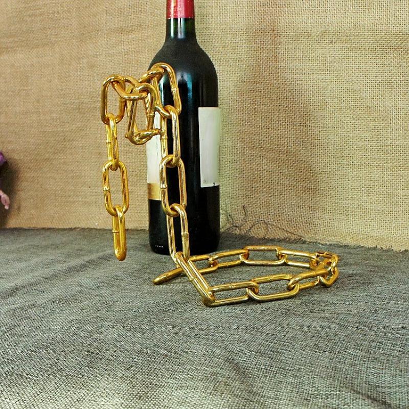 Magical Suspension Iron Chain Wine Racks Display Stand Holder