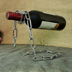 Magical Suspension Iron Chain Wine Racks Display Stand Holder