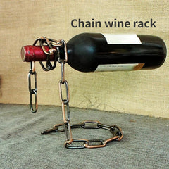 Magical Suspension Iron Chain Wine Racks Display Stand Holder