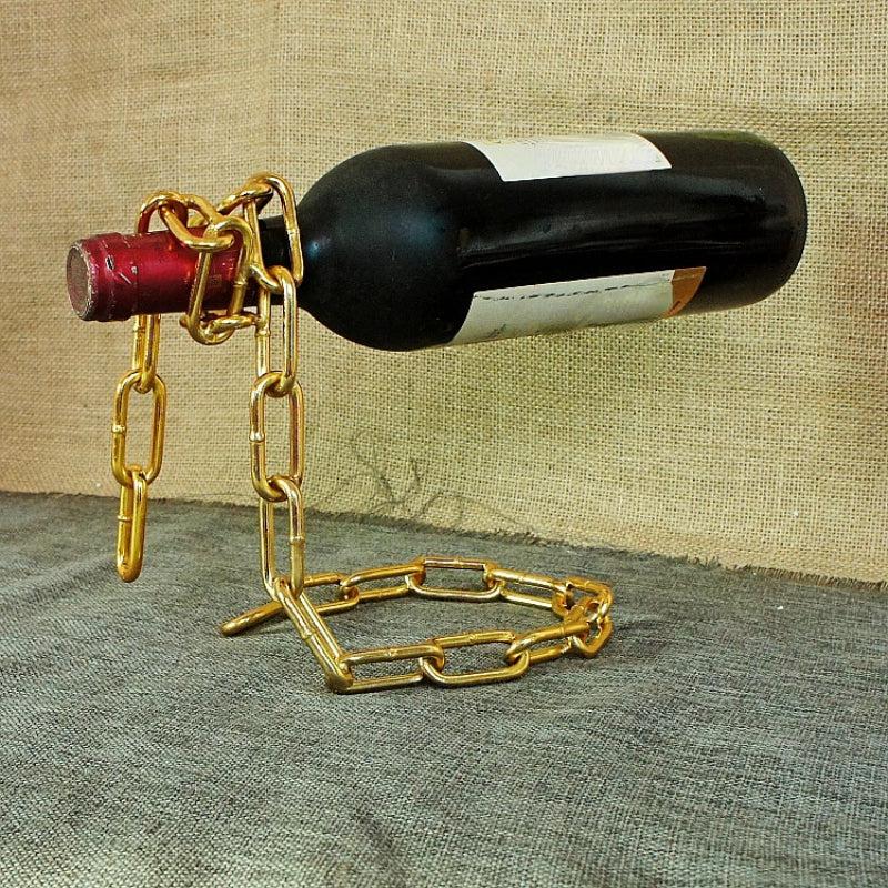 Magical Suspension Iron Chain Wine Racks Display Stand Holder