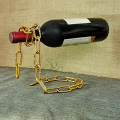 Magical Suspension Iron Chain Wine Racks Display Stand Holder