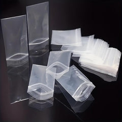 100 Pcs Mini Self Sealing Plastic Bags for Snacks Jewelry Storage