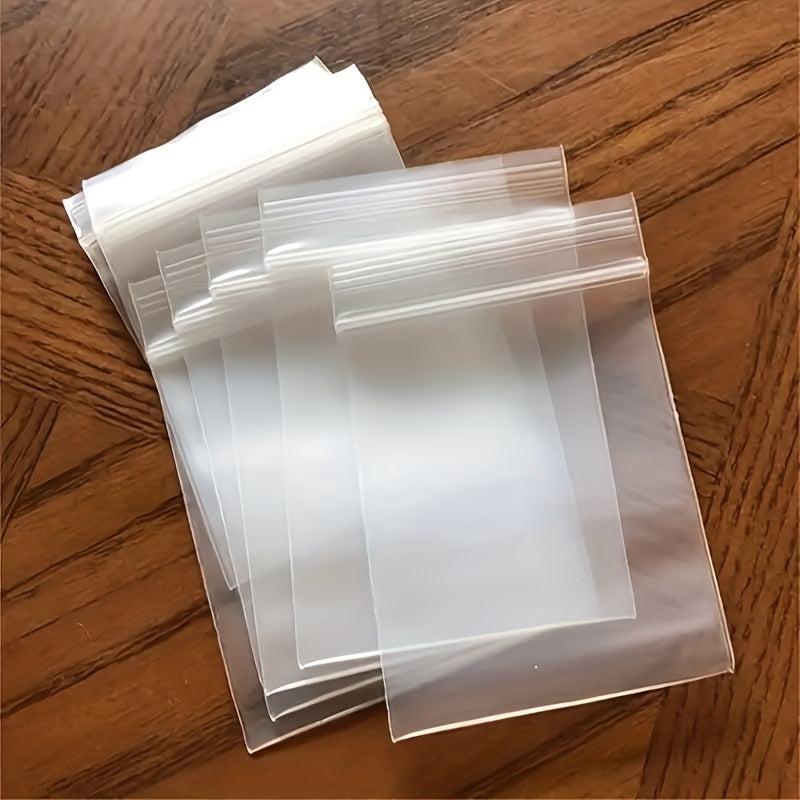100 Pcs Mini Self Sealing Plastic Bags for Snacks Jewelry Storage