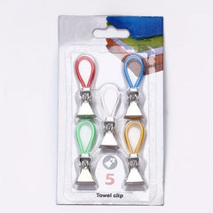 5pcs Waterproof Tea Towel Clips Kitchen Bat Hanging Pegs