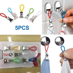 5pcs Waterproof Tea Towel Clips Kitchen Bat Hanging Pegs