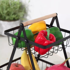 3-Layer Kitchen Fruit & Vegetable Storage Rack Portable Candy Tray