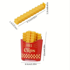 12pcs French Fries Sealing Clip Moisture-proof Household Sealing Strip