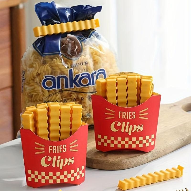 12pcs French Fries Sealing Clip Moisture-proof Household Sealing Strip
