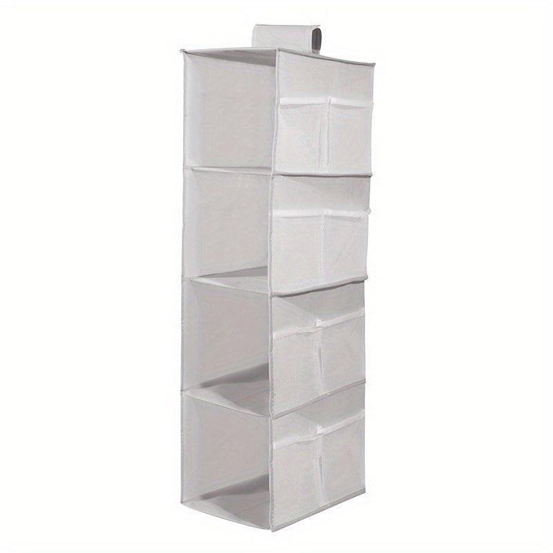 1pc Hanging Wardrobe Shelf Organiser Foldable Dustproof Container