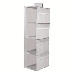 1pc Hanging Wardrobe Shelf Organiser Foldable Dustproof Container
