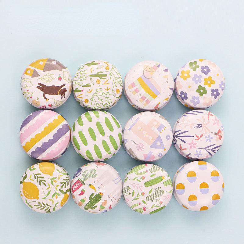 12pcs Mini Medicine Box Incense Candle Box Small Iron Storage Box Home