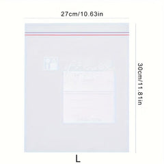 Leakproof Clear Zipper Bags for Food Storage and Fresh Keeping