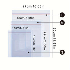 Leakproof Clear Zipper Bags for Food Storage and Fresh Keeping