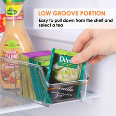 Tea Bag Organizer Tea Bag Storage Holder Clear Storage Bins For Kitchen