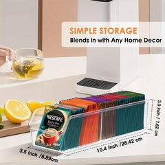 Tea Bag Organizer Tea Bag Storage Holder Clear Storage Bins For Kitchen