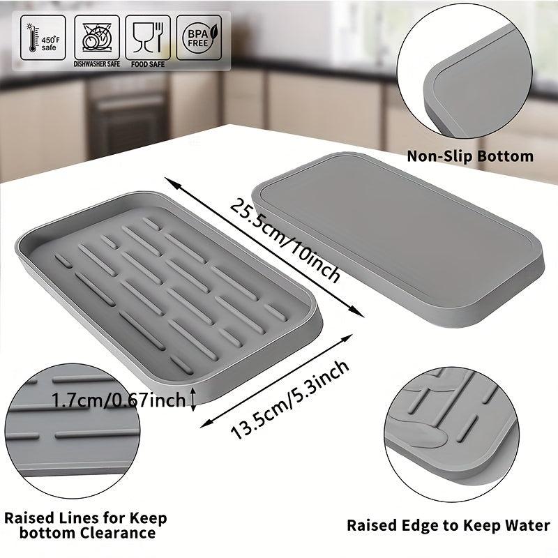 Silicone Sink Organizer Tray with Multiple Uses - Easy to Clean