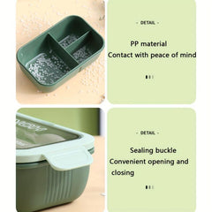 Rectangular Plastic Lunch Box for Camping Picnic Beach - Teenagers