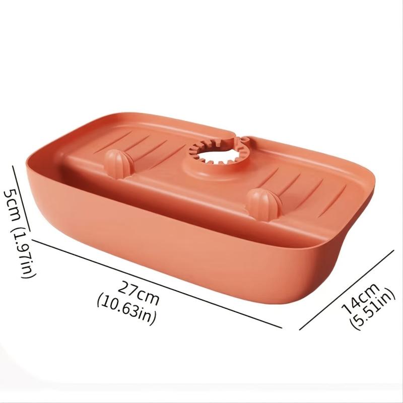 Spatter proof Drain Rack For Faucets Sponge Drain Receptacle