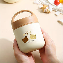 Bear Insulation Lunch Box Stainless Steel Mini Breakfast Cup