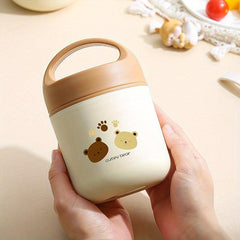 Bear Insulation Lunch Box Stainless Steel Mini Breakfast Cup