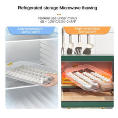 1pc Sealed Dumpling Storage Box with Maker Large Capacity Fresh Freeze Friendly
