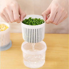 Double Layer Vegetables Sealed Keeper Fresh Storage Box Refrigerator Use