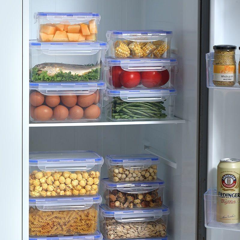 Kitchen Refrigerator Preservative Box Microwave Safe Plastic Lunch Box