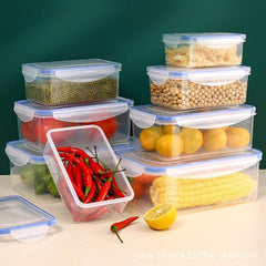 Kitchen Refrigerator Preservative Box Microwave Safe Plastic Lunch Box