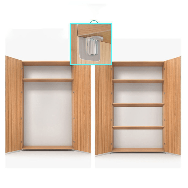 Partition Board Fixer Shelf Support Wardrobe Cabinet Paste Support Rack Shel