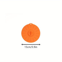 5pc Silicone Microwave Covers Reusable Heat Resistant Lids BPA-Free